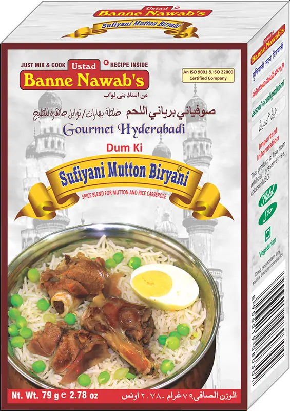 Ustad Banne Nawab's Sufiyani Mutton Biryani Masala
