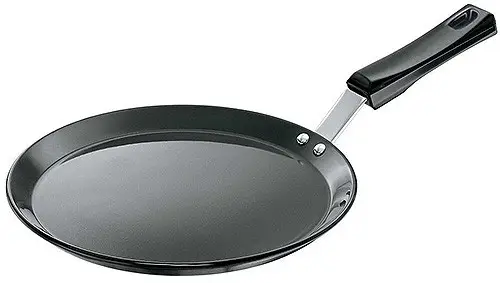 Futura Hard Anodised Flat Tava Griddle 10 Inch With Plastic Handle