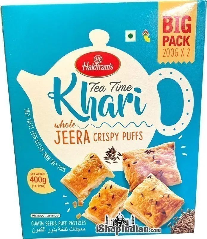 Haldirams Tea Time Khari (Puff Pastry) Jeera / Cumin