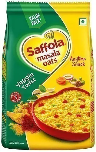Saffola Masala Oats   Veggie Twist (Super Saver Pack)