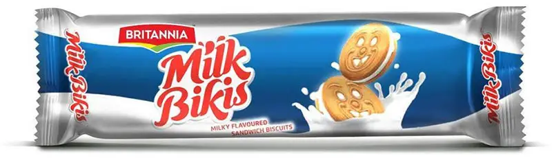 Britannia Milk Bikis Sandwich Biscuits