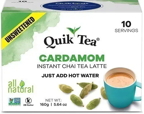 Quik Tea   Instant Cardamom Chai (10 Pack)   Unsweetened