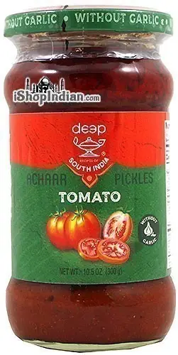 Deep South India Tomato Pickle Without Garlic