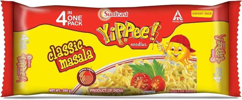 Sunfeast Yippee Noodles   Classic Masala   Quad Pack