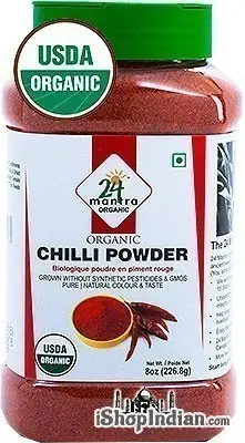 24 Mantra Organic Chili Powder  Jar