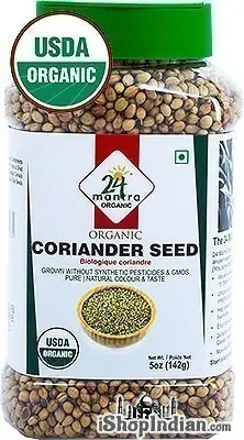 24 Mantra Organic Coriander Seeds  Jar