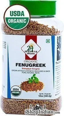 24 Mantra Organic Fenugreek Seed  Jar