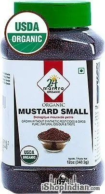 24 Mantra Organic Mustard Seeds (Small)  Jar