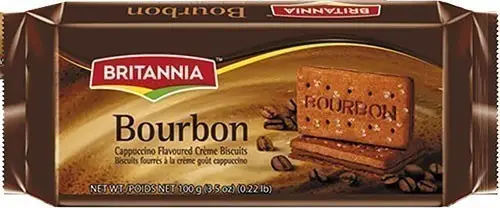 Britannia Bourbon Cappuccino Flavored Cream Biscuits
