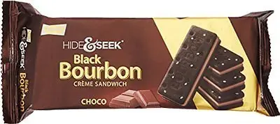 Parle Hide And Seek Black Bourbon Creme Sandwich   Choco