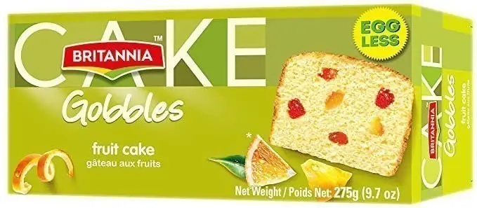 Britannia Fruit Cake   Eggless