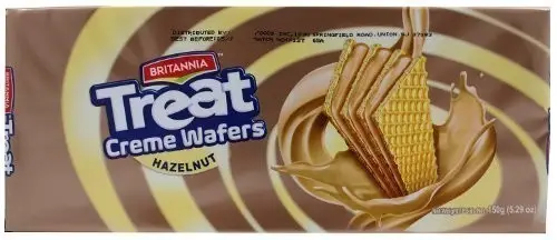 Britannia Treat Creme Wafers   Hazelnut