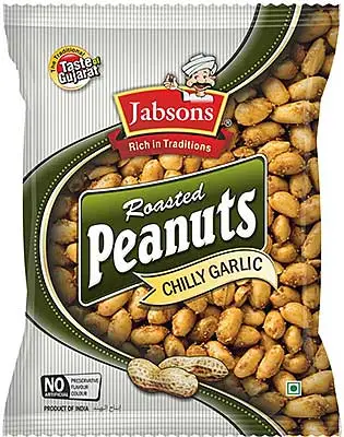 Jabsons Roasted Peanuts   Chilly Garlic