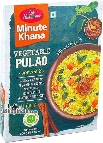 Haldirams Vegetable Pulao   Minute Khana (Ready To Eat)