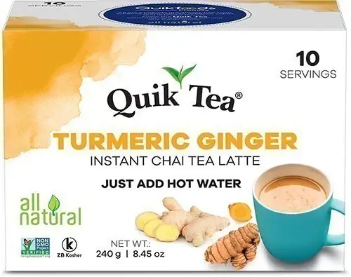 Quik Tea   Instant Turmeric Ginger Chai