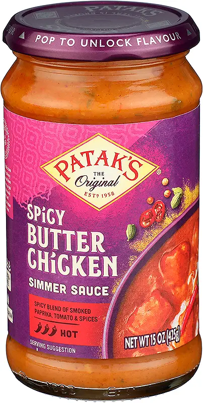 Patak's Spicy Butter Chicken Simmer Sauce (Hot)