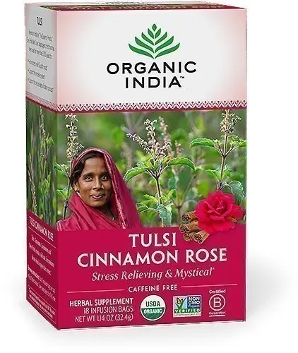 Organic India Tulsi Cinnamon Rose Tea