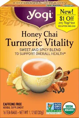 Yogi Honey Chai Turmeric Vitality Tea