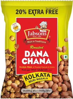 Jabsons Roasted Dana Chana   Kolkata Muri Masala