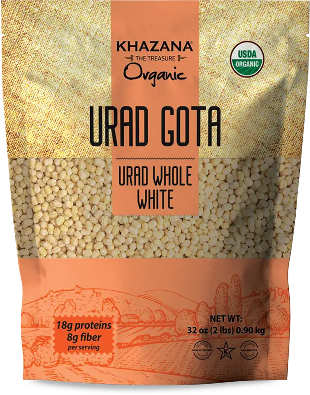Khazana Organic Urad Gota White (Whole)