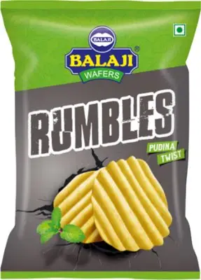 Balaji Rumbles Potato Chips   Pudina Twist