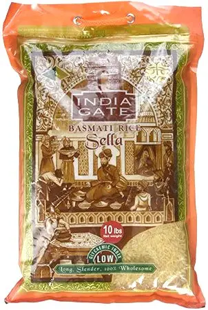 India Gate Parboiled Basmati Rice   Golden Sella