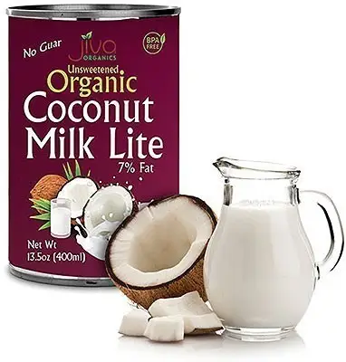 Jiva Organics Unsweetened Organic Coconut Milk   LITE