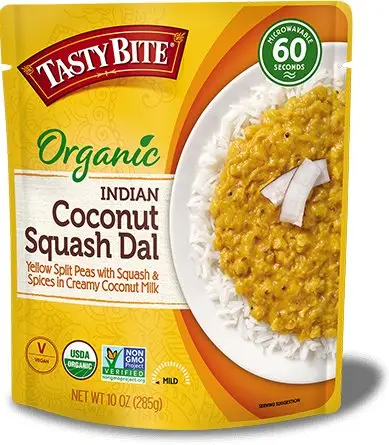Tasty Bite Organic Indian Coconut Squash Dal (Ready To Eat)
