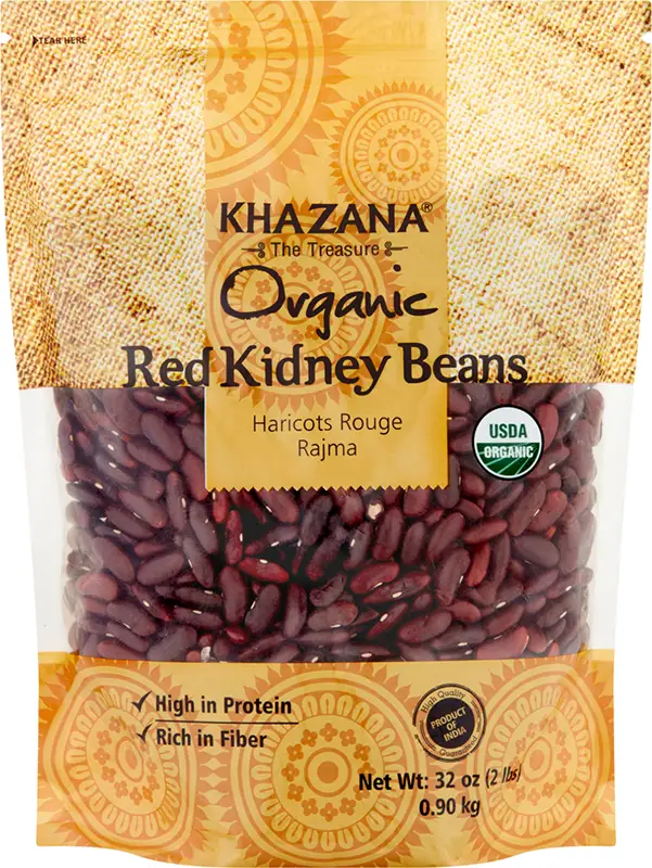 Khazana Organic Red Kidney Beans / Rajma (Dark)