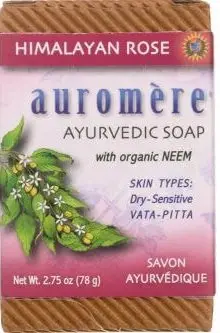 Auromere Ayurvedic Soap   Himalayan Rose