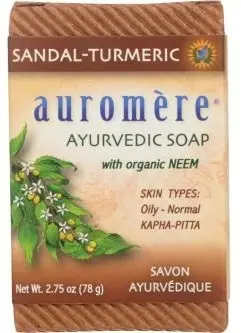Auromere Ayurvedic Soap   Sandal Turmeric