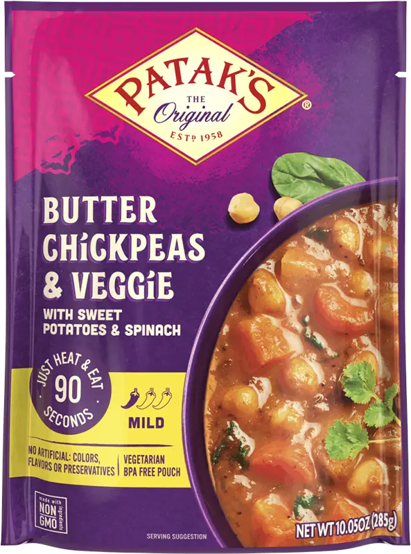 Patak's Butter Chickpeas And Veggies (Ready To Eat)