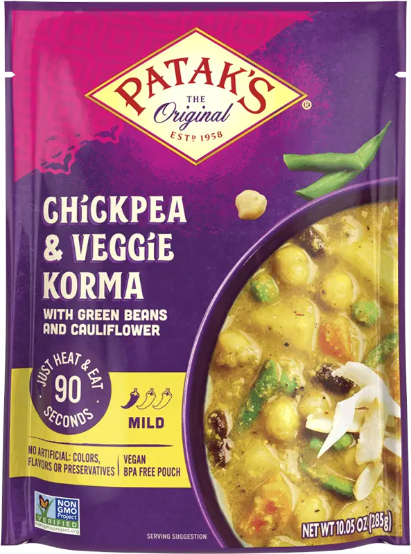 Patak's Chickpea And Veggie Korma (Ready To Eat)