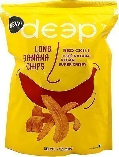 Deep Long Banana Chips   Red Chiili