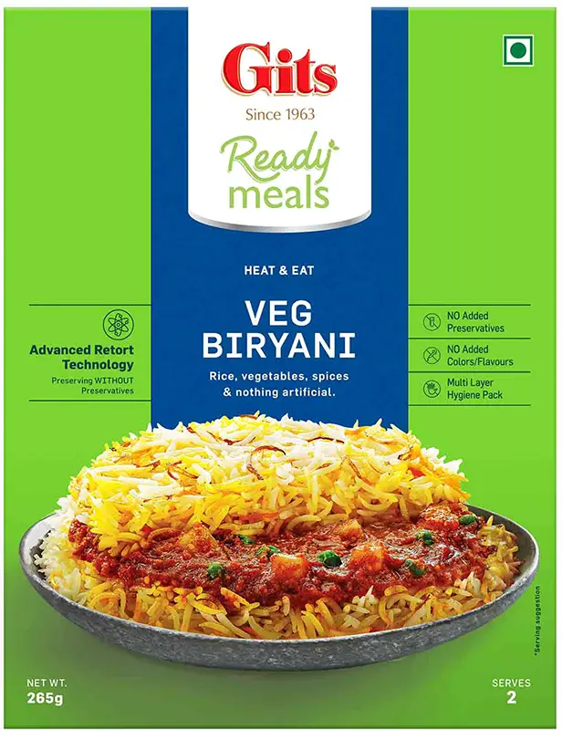 Gits Veg Biryani (Ready To Eat)