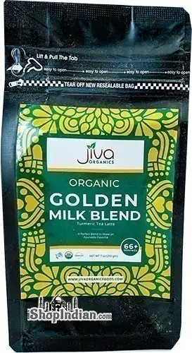 Jiva Organics Golden Milk Blend   Turmeric Tea Latte Mix