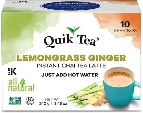 Quik Tea   Instant Lemongrass Ginger Chai