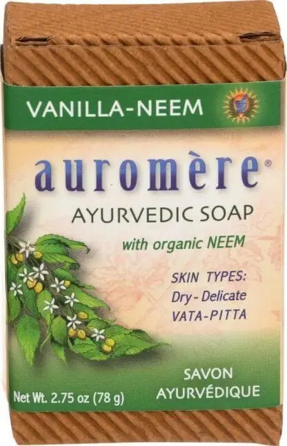 Auromere Ayurvedic Soap   Vanilla Neem