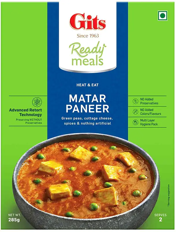 Gits Matar Paneer (Ready To Eat)