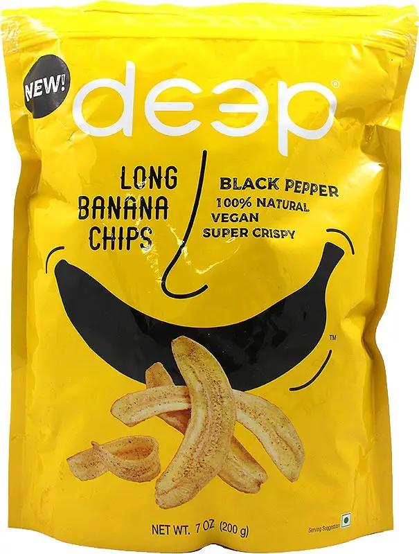 Deep Long Banana Chips   Black Pepper