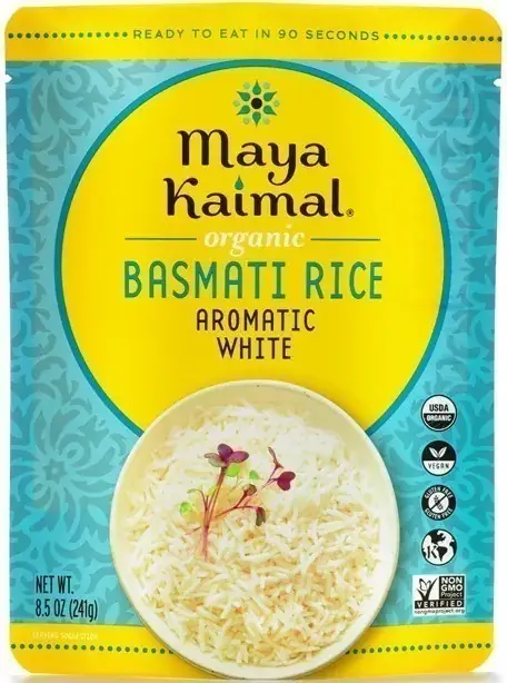 Maya Kaimal Organic Basmati Rice   Aromatic White (Ready To Eat)