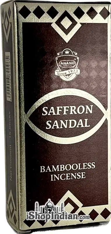 Anand Saffron Sandal   Bambooless Incense