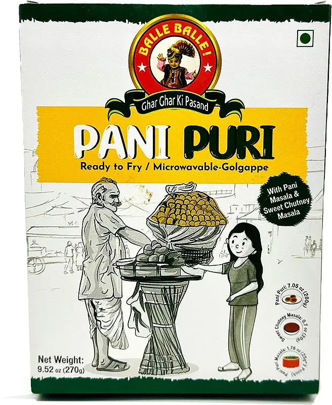 Balle Balle Pani Puri (Ready To Fry)