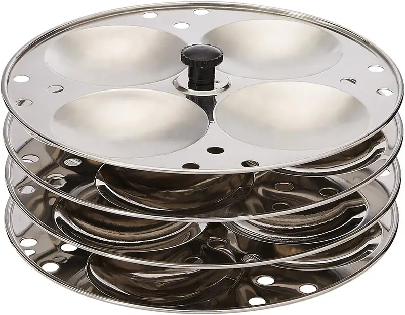 Stainless Steel 4 Tier Idli Stand