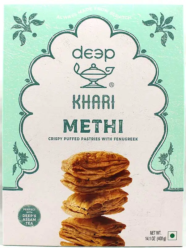 Deep Khari Biscuits (Puff Pastry)   Methi (fenugreek)