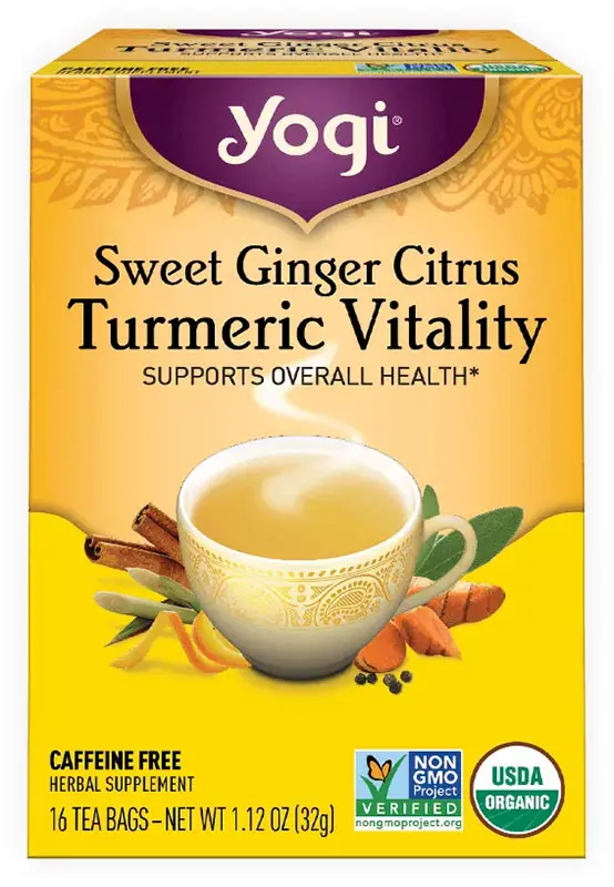 Yogi Sweet Ginger Citrus Turmeric Vitality Tea