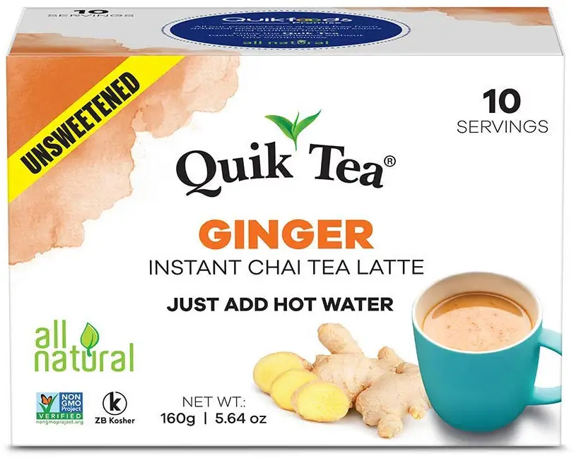 Quik Tea   Instant Ginger Chai Unsweetened