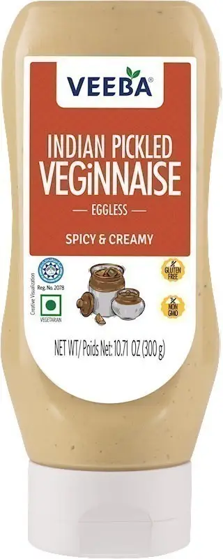 Veeba Indian Pickled Veginnaise (Eggless)