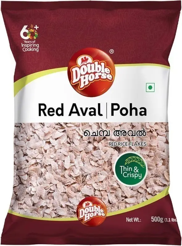 Double Horse Red Aval / Poha   Thin