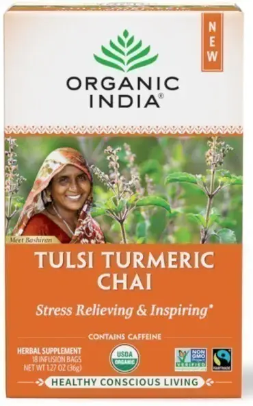 Organic India Tulsi Turmeric Chai